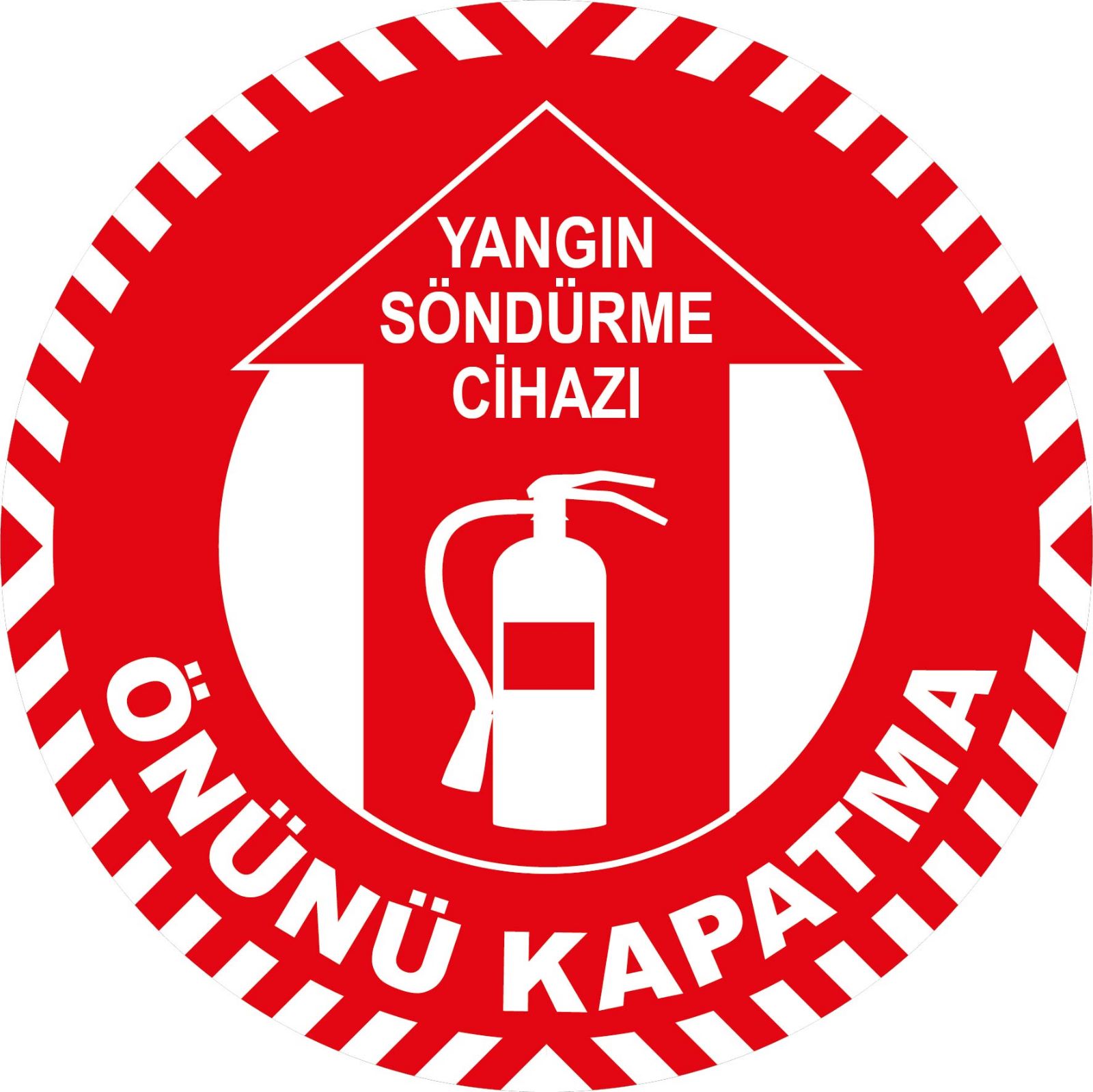 YANGIN_ PVC ZEMİN ETİKETİ