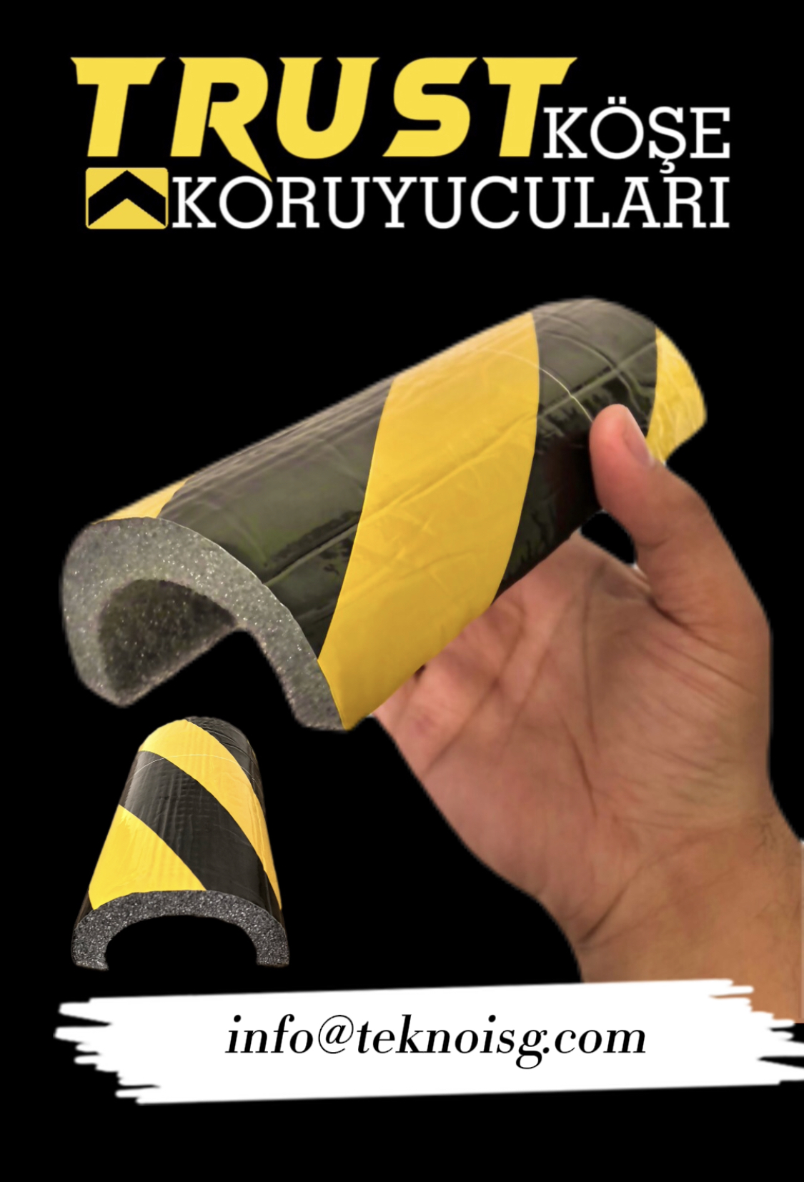 Yarım boru tipi Sünger Koruyucu